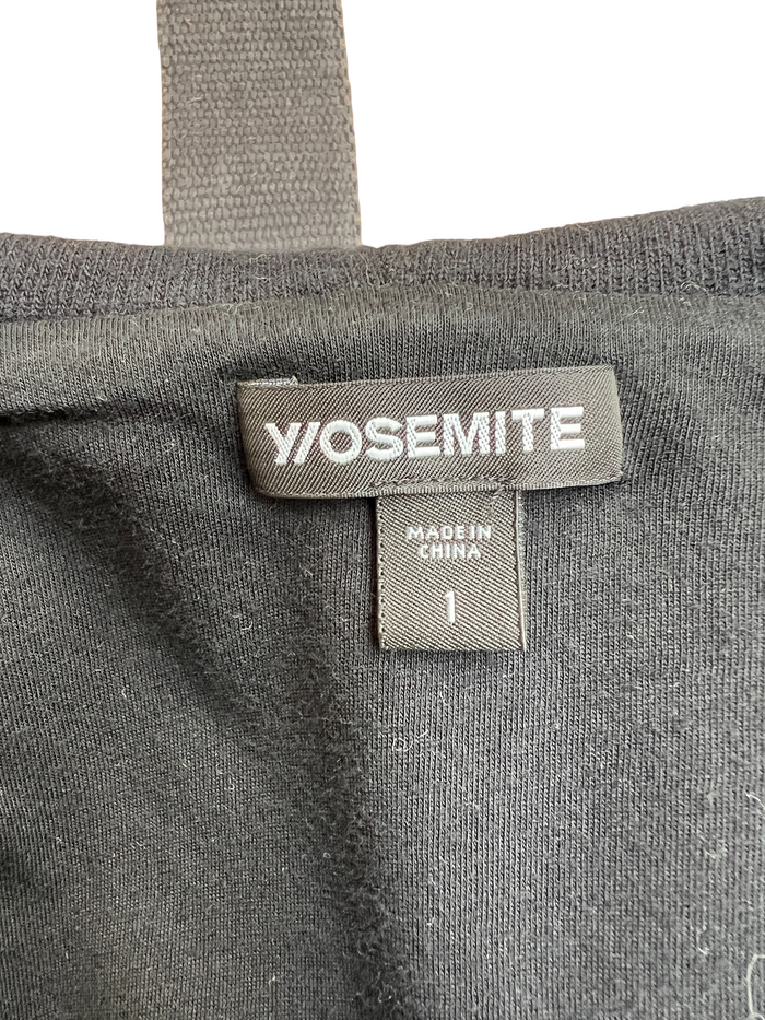 Black Cotton Hoodie - 1