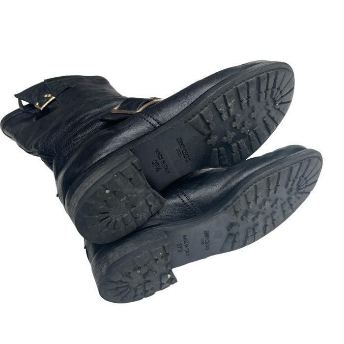 Black Leather Boots - 7.5