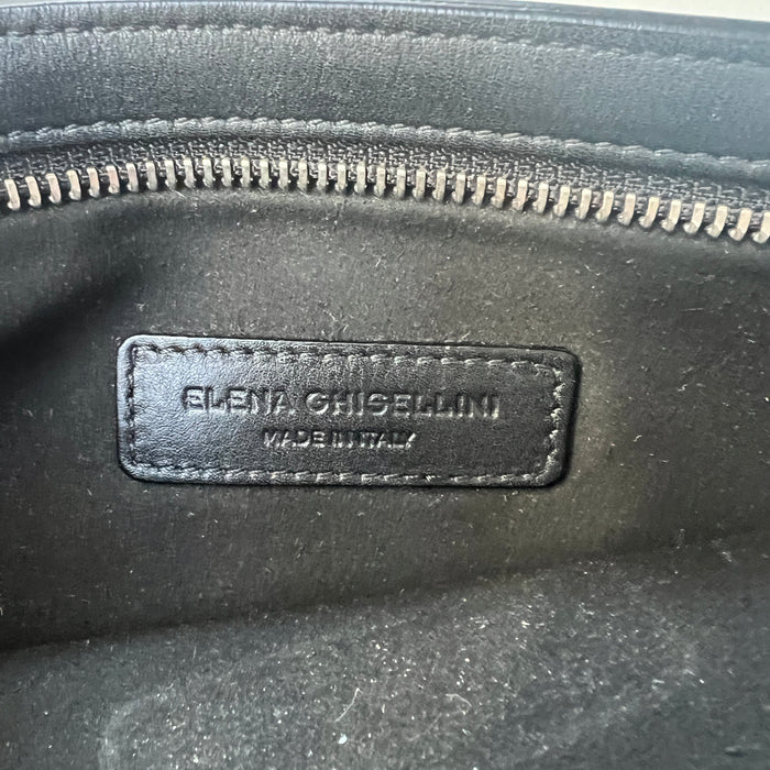 Black Leather Clutch