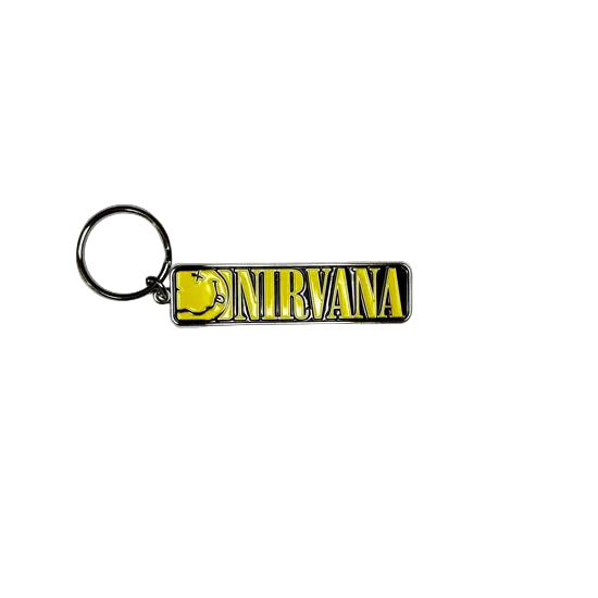 Key Ring - Nirvana - Logo & Happy Face