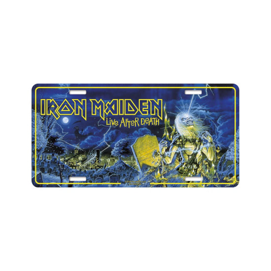 License Plate - Iron Maiden - Live After Death