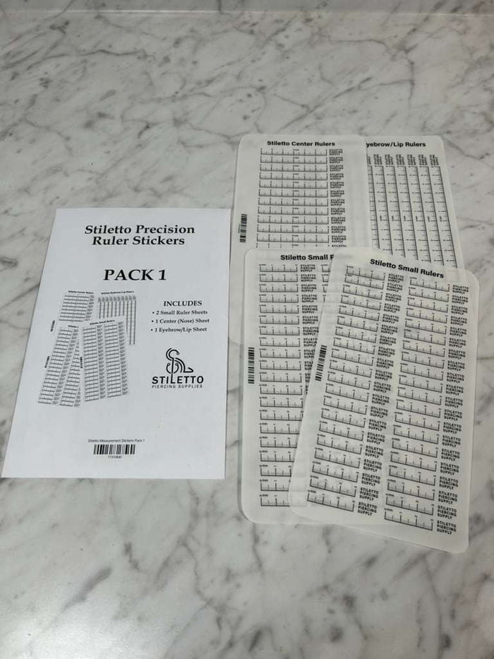 Stiletto Precision Sticker Ruler Pack