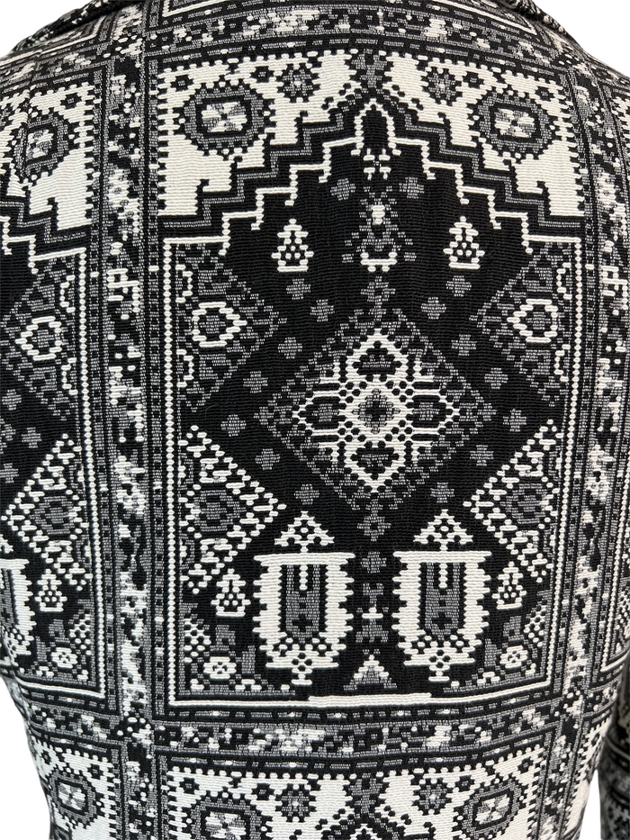 Vintage Black And White Coat - M
