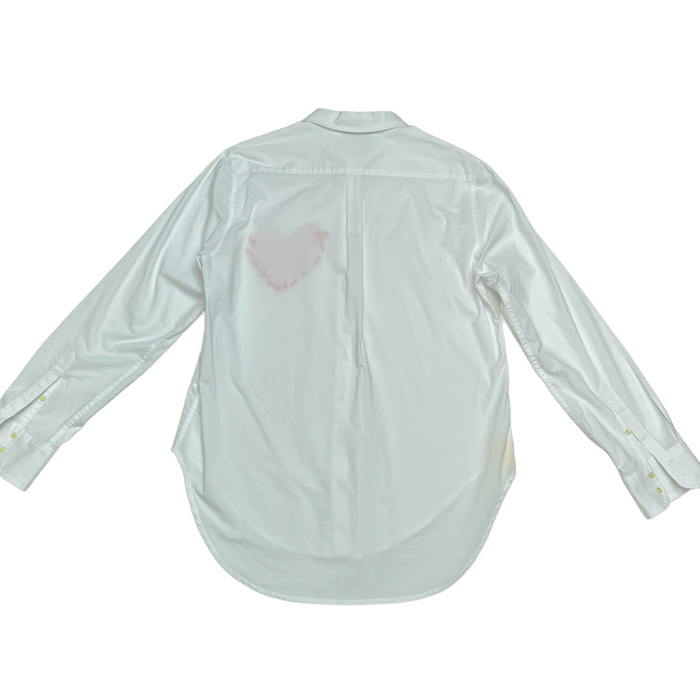 White Shirt with Heart - XS