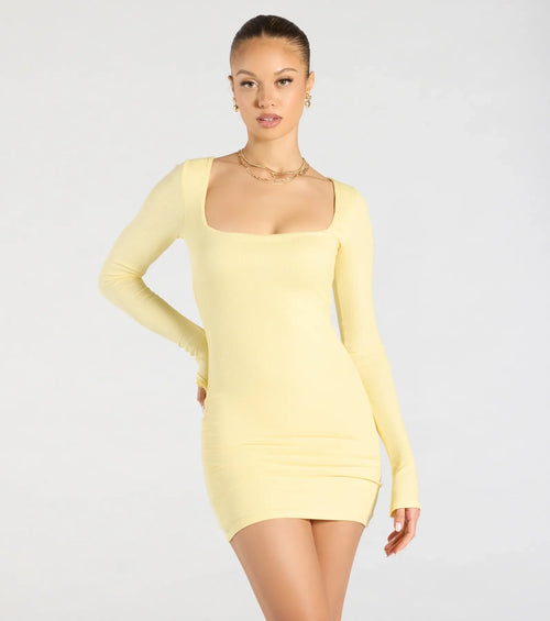 Remarkable Allure Long Sleeve Mini Dress