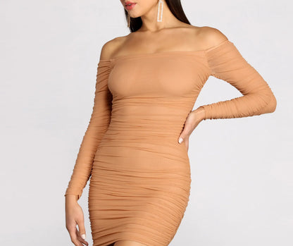 Miss Me In Mesh Mini Dress
