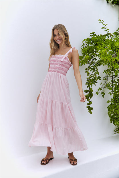 Sweet Whispers Maxi Dress Pink