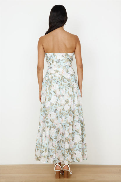 Cottage Living Maxi Dress Green