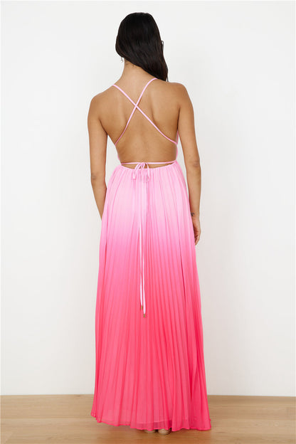 HELLO MOLLY Love Letter To You Maxi Dress Pink