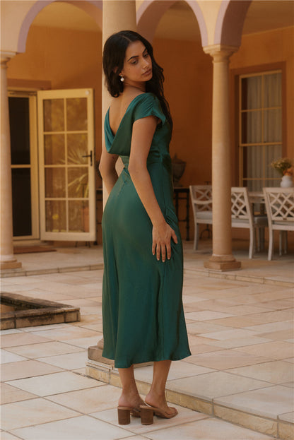 Sweet Serenity Midi Dress Green
