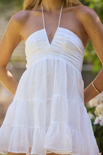 Adorations Mini Dress White