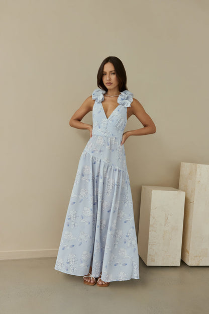 Pretty Smile Maxi Dress Blue