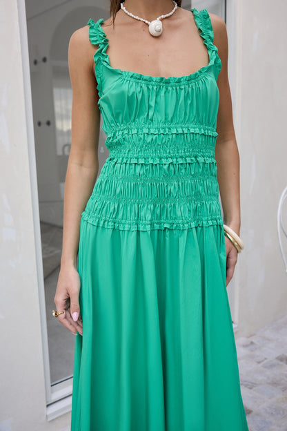 One Way Ticket Maxi Dress Green