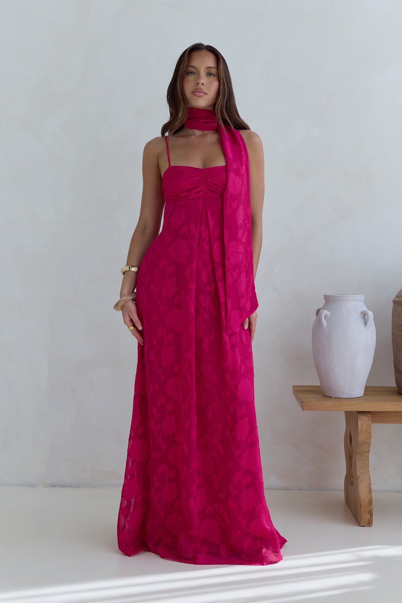 Flirt With Fire Maxi Dress Pink