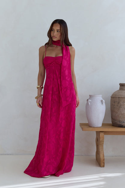 Flirt With Fire Maxi Dress Pink