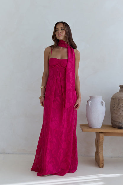 Flirt With Fire Maxi Dress Pink
