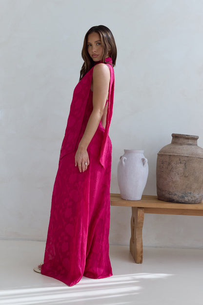 Flirt With Fire Maxi Dress Pink