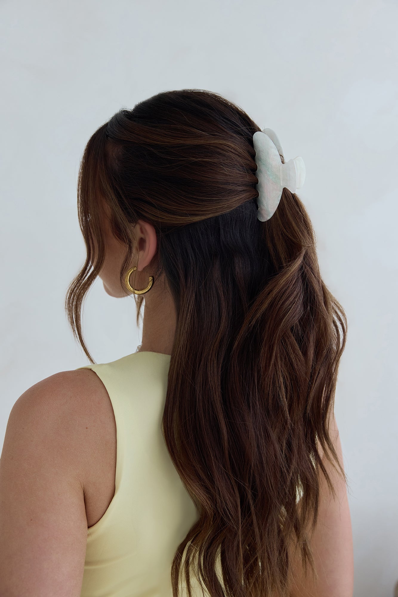 Sundown Claw Clip White