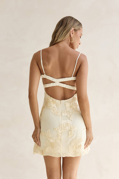 At The Bar Mini Dress Yellow