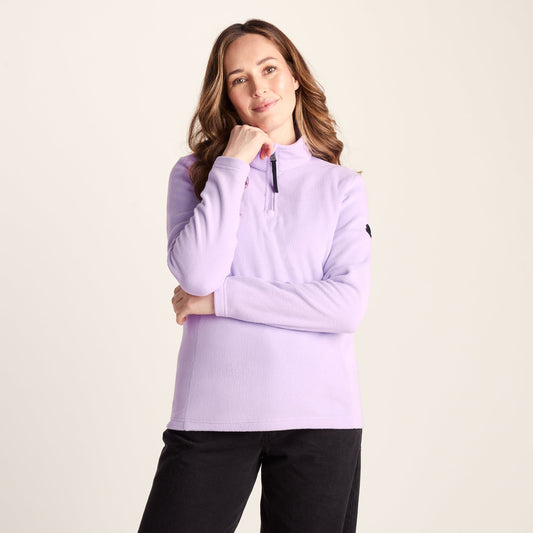 Revive Womens Quarter Zip Fleece - Lilac Blossom