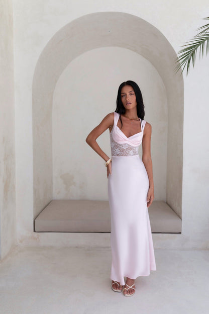 Milos Nights Midi Dress Pink