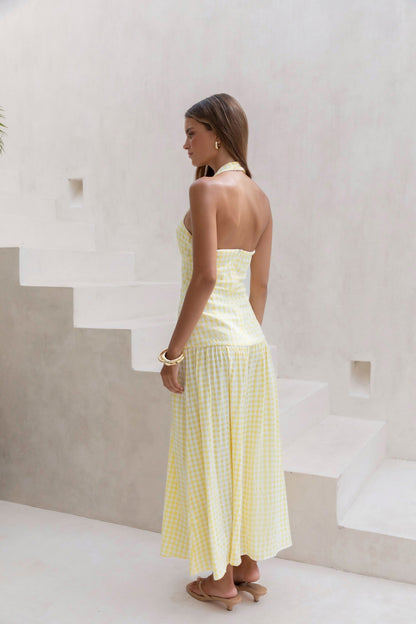 Calling Your Name Maxi Dress Yellow