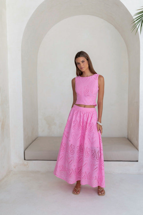 Happier Here Set Pink