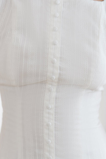 Dainty Style Mini Dress White