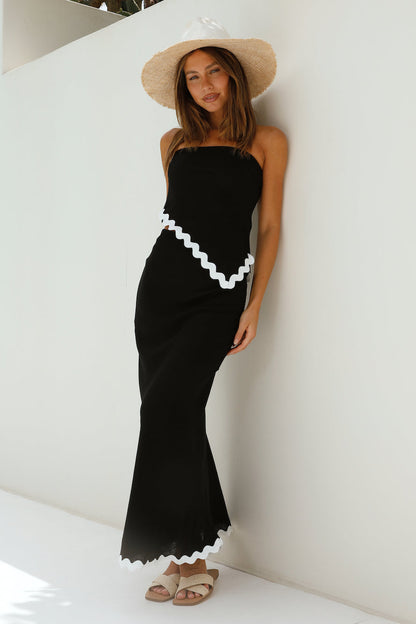 Found You Asymmetrical Top Black