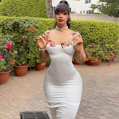 Arrival Embroidered Lace Sling Dress