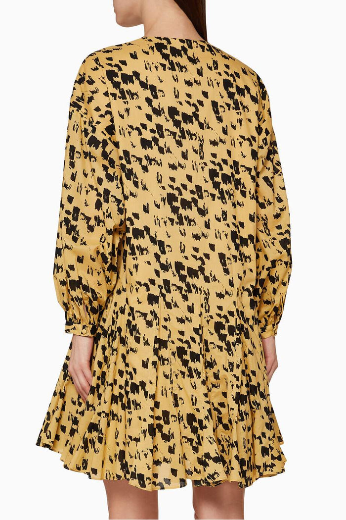 Beige & Black Dress - S