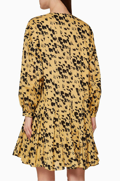 Beige & Black Dress - S