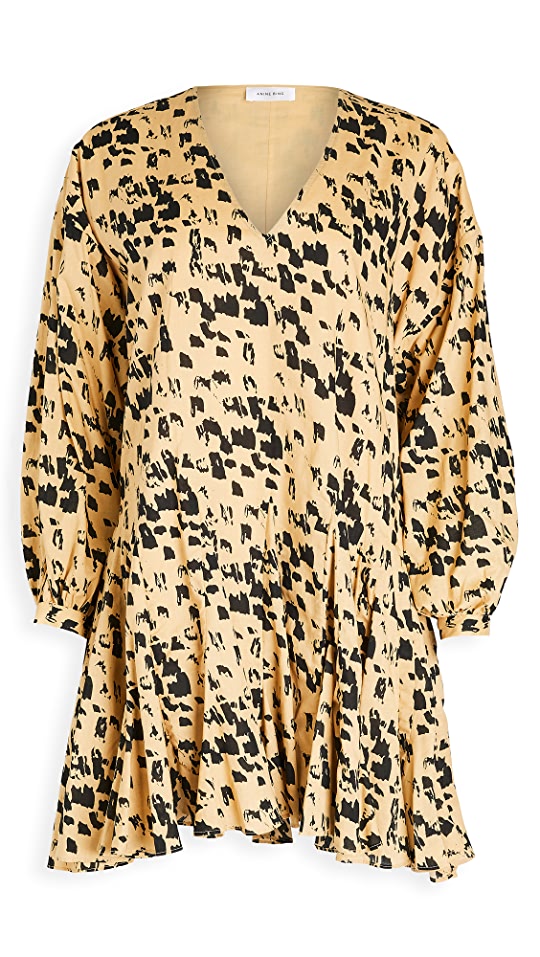 Beige & Black Dress - S
