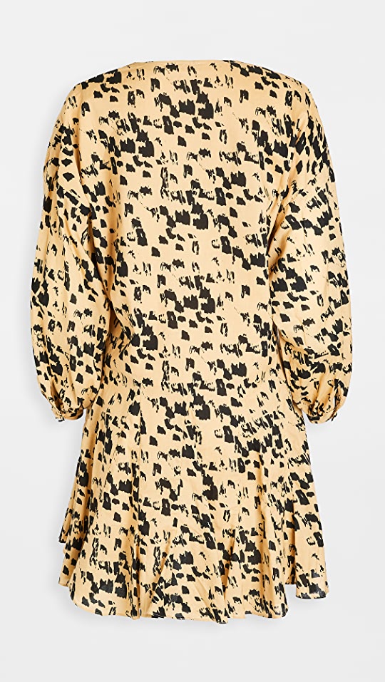 Beige & Black Dress - S