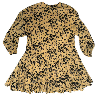 Beige & Black Dress - S
