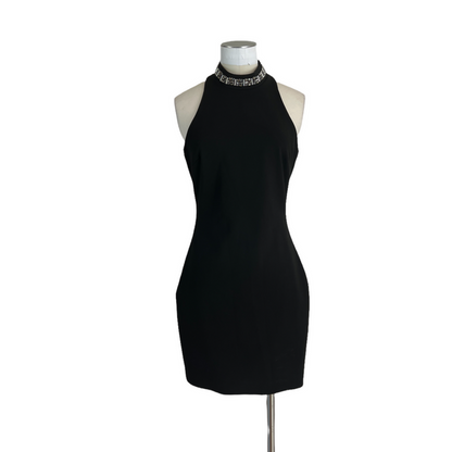 Black Dress with Crystals - 4