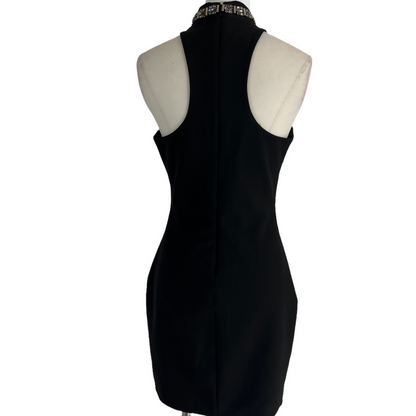 Black Dress with Crystals - 4