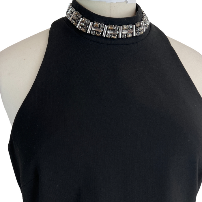 Black Dress with Crystals - 4