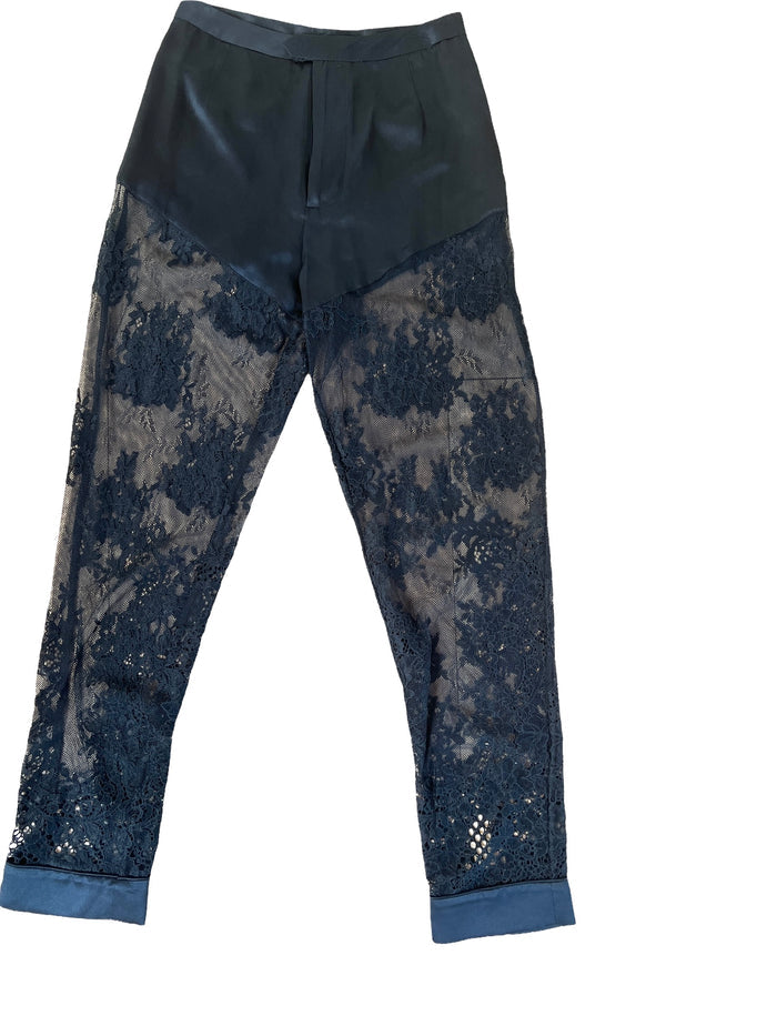 Black Lace Pants - 4