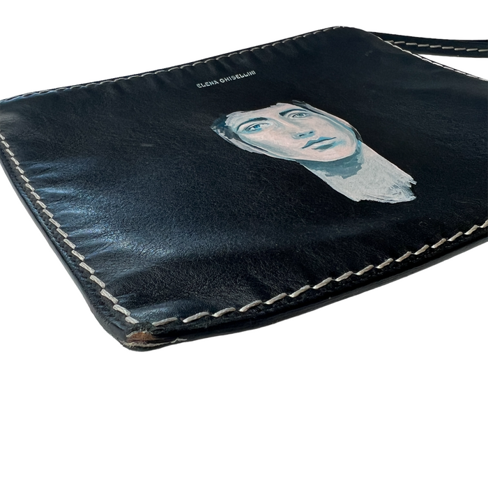Black Leather Clutch