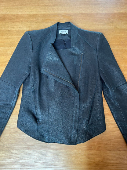 Black Leather Jacket - S