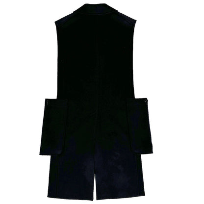 Black Long Vest - OS