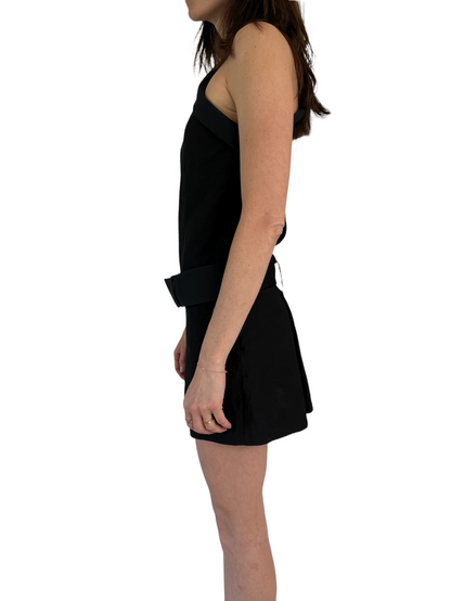 Black One Shoulder Dress - XS