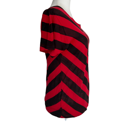 Black & Red Cotton Tshirt - XS