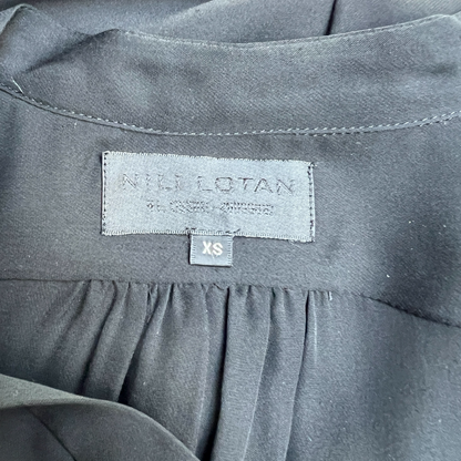 Black Silk Shirt - XS