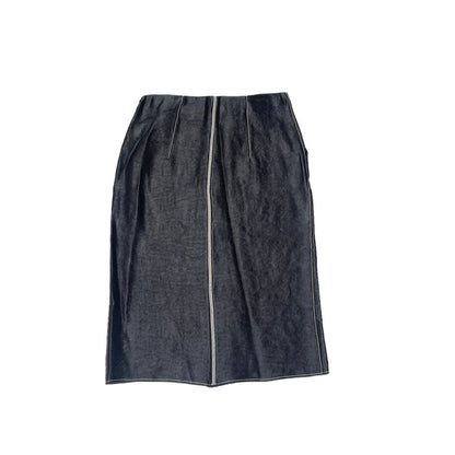 Black Straight Skirt - S