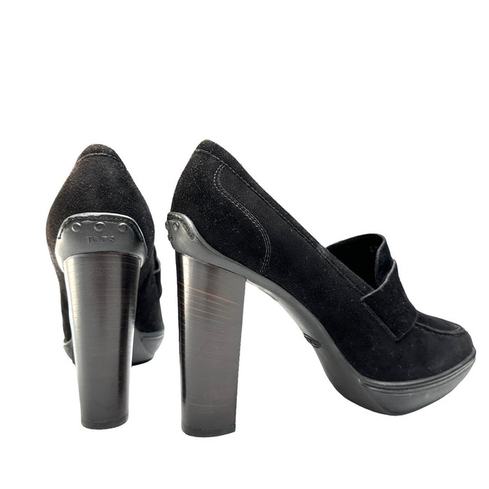 Black Suede High Heels - 10.5