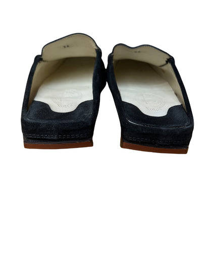 Black Suede Mules - 6