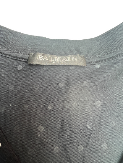 Black Tshirt with crystals - M