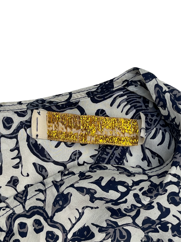 Blue floral floral dress - XS